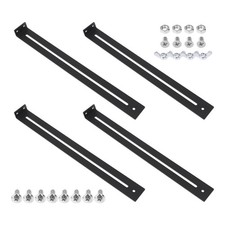 Furniture Repair Kit for Drawer Stabilization with Steel Brackets and Screws