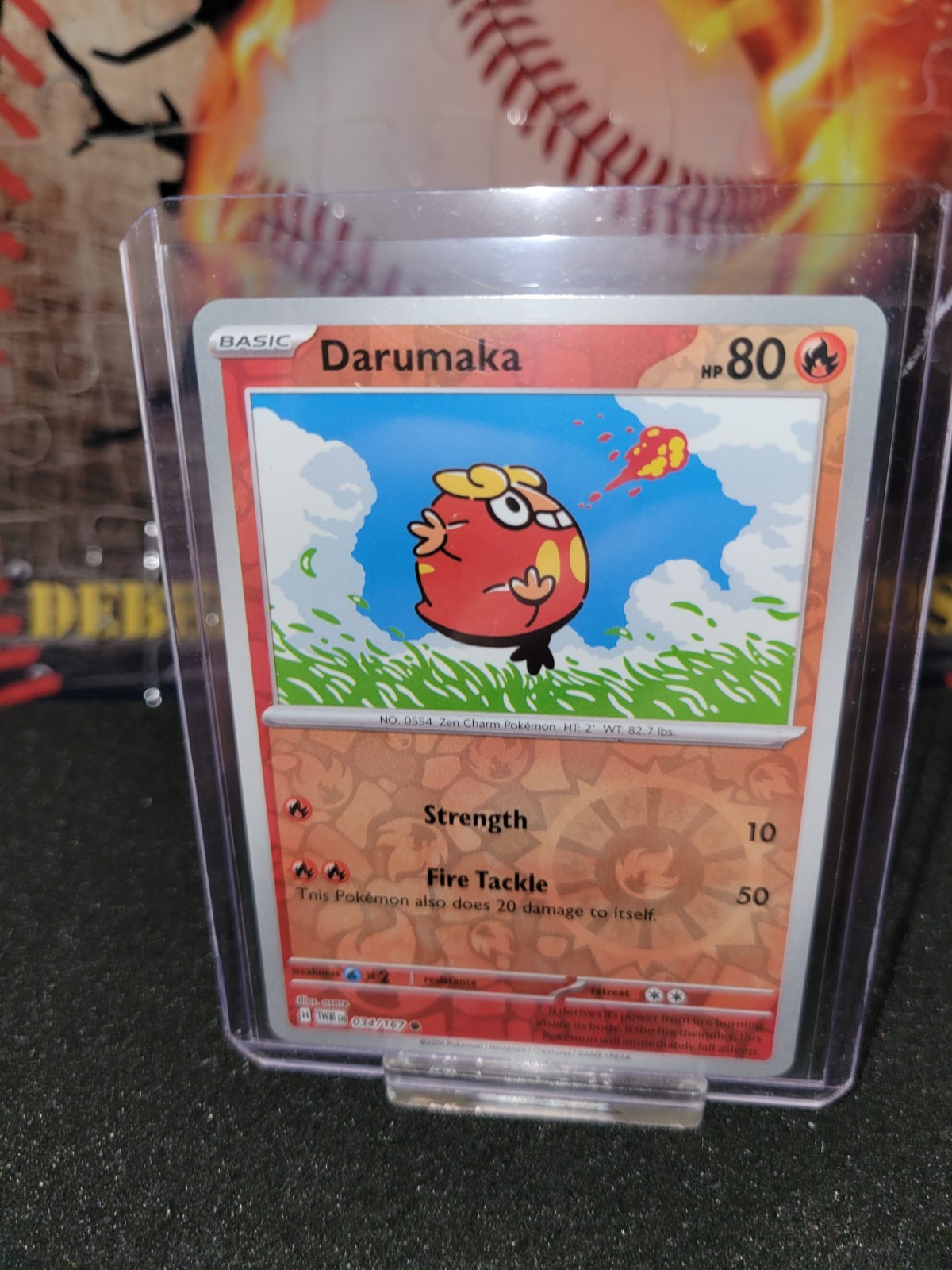 Darumaka 034/167 Reverse Holo NM Twilight Masquerade Pokemon