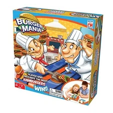  Burger Mania Sizzling Build-A-Burger Game, Fast-Paced Conveyor Belt Fast Food 