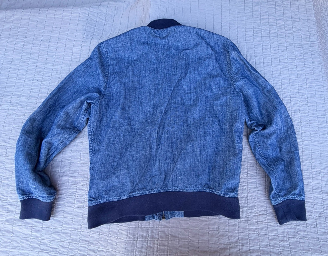 Bonobos Chambray Bomber Medium - image 10