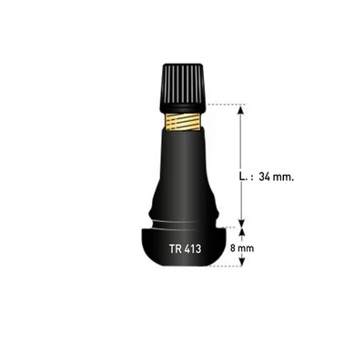 Sachet de 100 valves Tubeless TR413 Normes CE - Photo 1/2