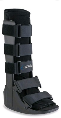 United Ortho Cam Walker Fracture Boot, Small, Black. Sealed In Bag!