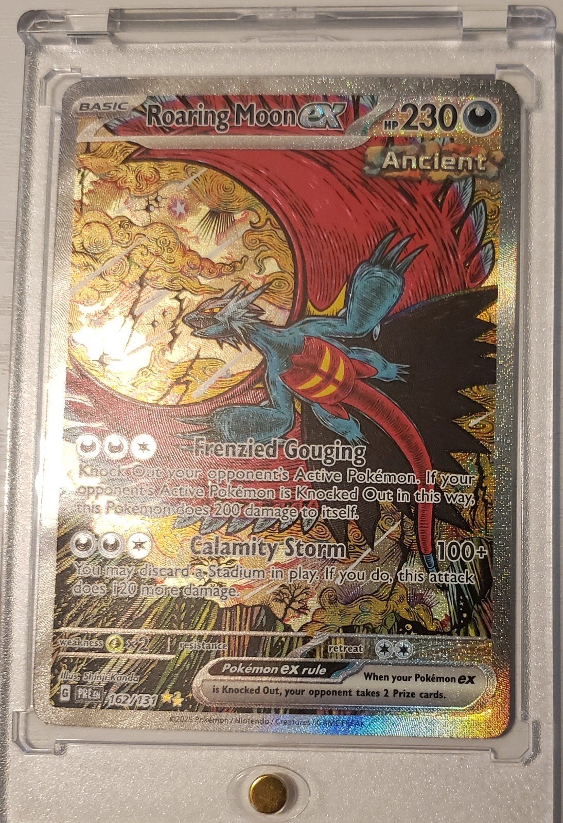 Roaring Moon ex (Full Art) 162/131 Prismatic Evolutions Ungraded, near mint
