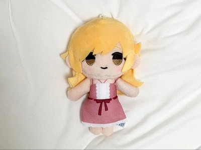 Shinobu Oshino Plush Mascot & Sticker Set, Pink Dress, Sega Lucky Gacha