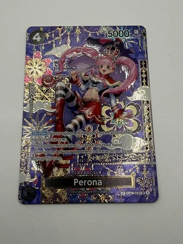 One Piece Perona OP06-093 OP14 SP English Alt Art The Azure Sea's Seven