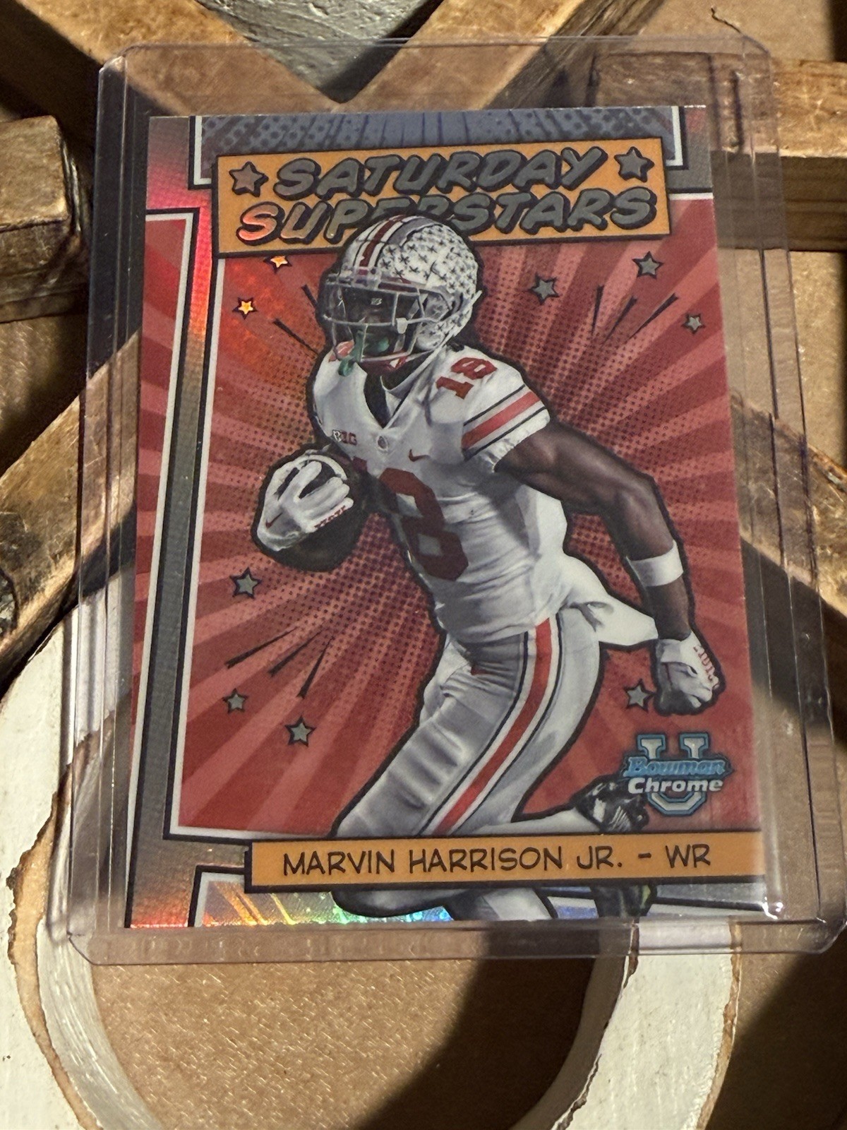 2023 Bowman U Chrome Marvin Harrison Jr. Saturday Superstars #SS-5 Ohio State SP