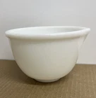 White Milk Glass Mixing Bowl with Pour Spout Vintage