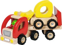 Tieflader Mit Radlader | 34 X 8,5 X 12,5 Cm, Holz, Per StüCk | Deutsch | 55963