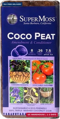 SuperMoss (23278) Coco Coir Seed Starting Mix High Expansion Buffered Coconut Pe