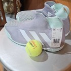 adidas Men's Tennis Shoes Gray White Mint US 7 Medium Gray White Mint — photo 5