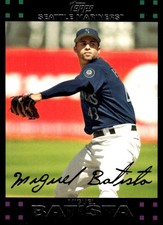 Miguel Batista 2007 Topps #13 Mariners MLB READ FREE SHIPPING AutographDen