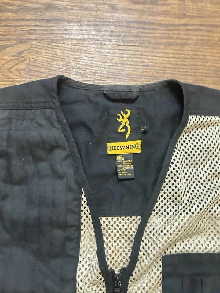 Browning Trapper Creek Mesh Shooting Vest w/Reacter Recoil Pad Size:Large NWOT - Image 2 of 4