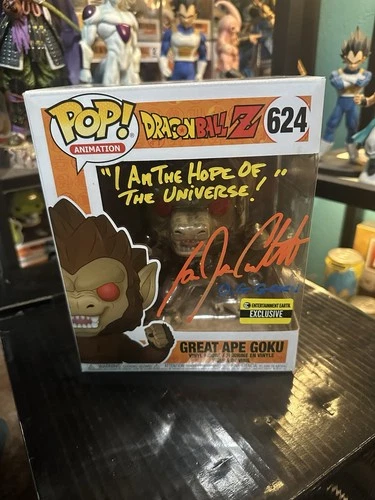 Funko Pop! Exclusive Dragon Ball Z Great Ape Goku 624 Signed By Ian James C.