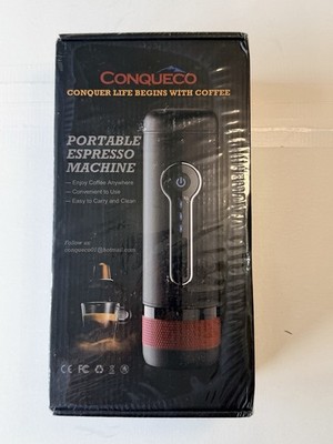 Conqueco 12V Travel Espresso Portable Coffee Maker w/Portable Case - Sealed Box
