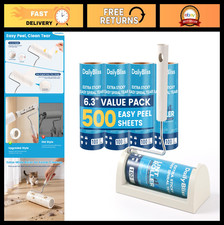 Extra Sticky Lint Roller for Pet Hair Removal - 500 Sheets, Large Surface, Easy