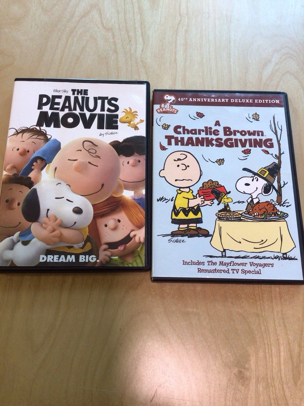The Peanuts Dvd Lot, Charlie Brown Thanksgiving Dvd, The Peanuts Movie Dvd