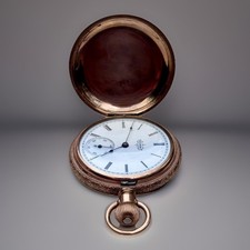 1894 Elgin 6S Pocket Watch 7J Grade 117 FLAWLESS DIAL Wadsworth Hunter Case Antq
