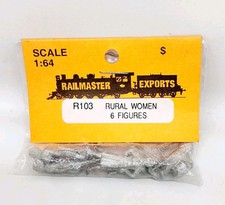 Railmaster Exports S Scale 1:64 R103 Rural Women Die Cast Figures Qty.6 NIP