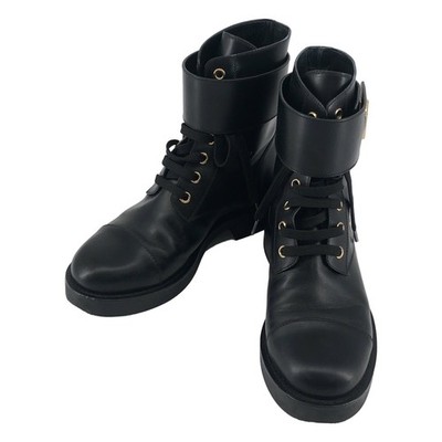 Louis Vuitton | Wonderland Line Lace-up BOOTS 35 1 2 Black Gold Used KLDR-0