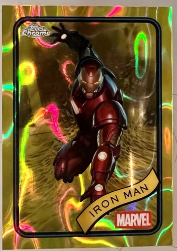 Iron Man SSP insert / 2025 Topps Chrome / Marvel studios / #1 / Refractor