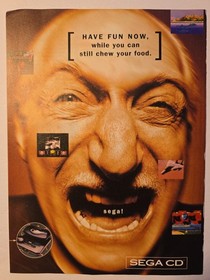 Vintage Sega CD Magazine Ad Mega Lot Lethal Enforcers Contra 90s Retro Rare