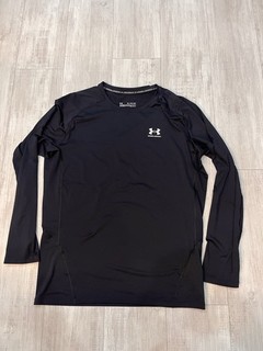 Herren Under Armour Langarmshirt Heatgear Compression Gr. 3XL Schwarz
