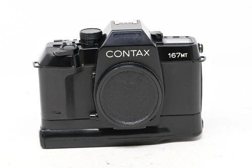 Contax 167MT 35mm SLR Film Camera w/ P-5 Battery Holder (#B80)