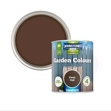 Johnstone's - Garden Colours Fence Paint - Deep Oak | Exterior Wood Paint for