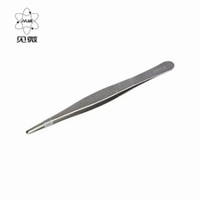 JVLAB Stainless Steel Tweezers   4.92 in Laboratory Straight Forceps