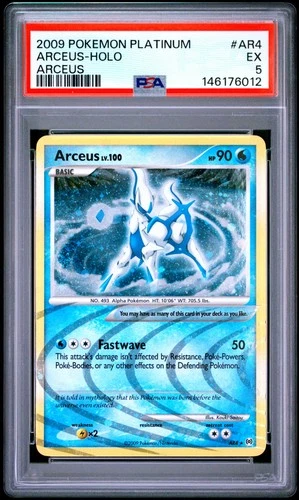 2009 POKEMON PLATINUM ARCEUS #AR4 ARCEUS-HOLO PSA 5