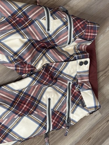 B by Burton Dryride Plaid Snow Ski Snowboard Pants Women's Sz S - Picture 3 of 11
