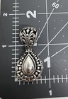 Thick Vintage Sterling Silver Filigree Pendant — photo 7