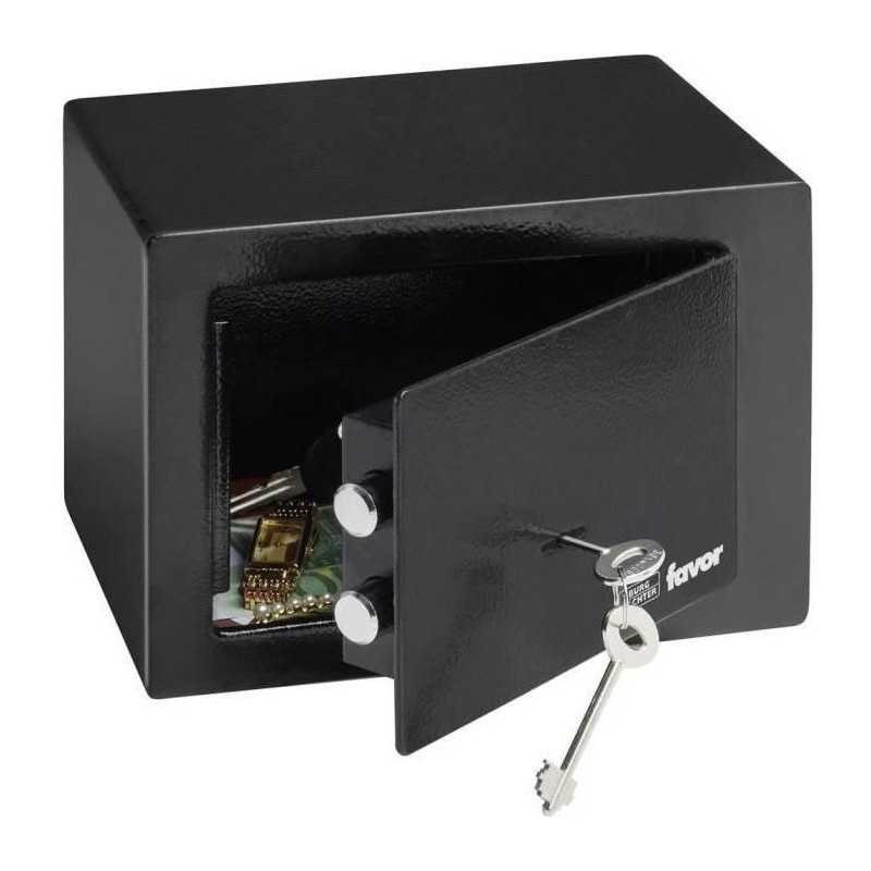 Coffre fort BURG-WÄCHTER Favor S1 K noir avec serrure à clé double panneton