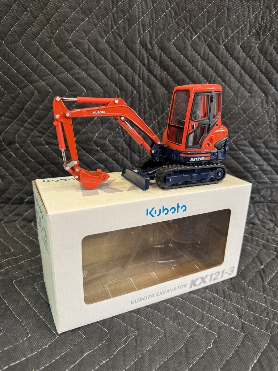 【Kubota KX-3series】ミニチュアKubota KX121-3 Kubota KX121-3 Miniature Excavator KX-3 Series 1/24 Diecast