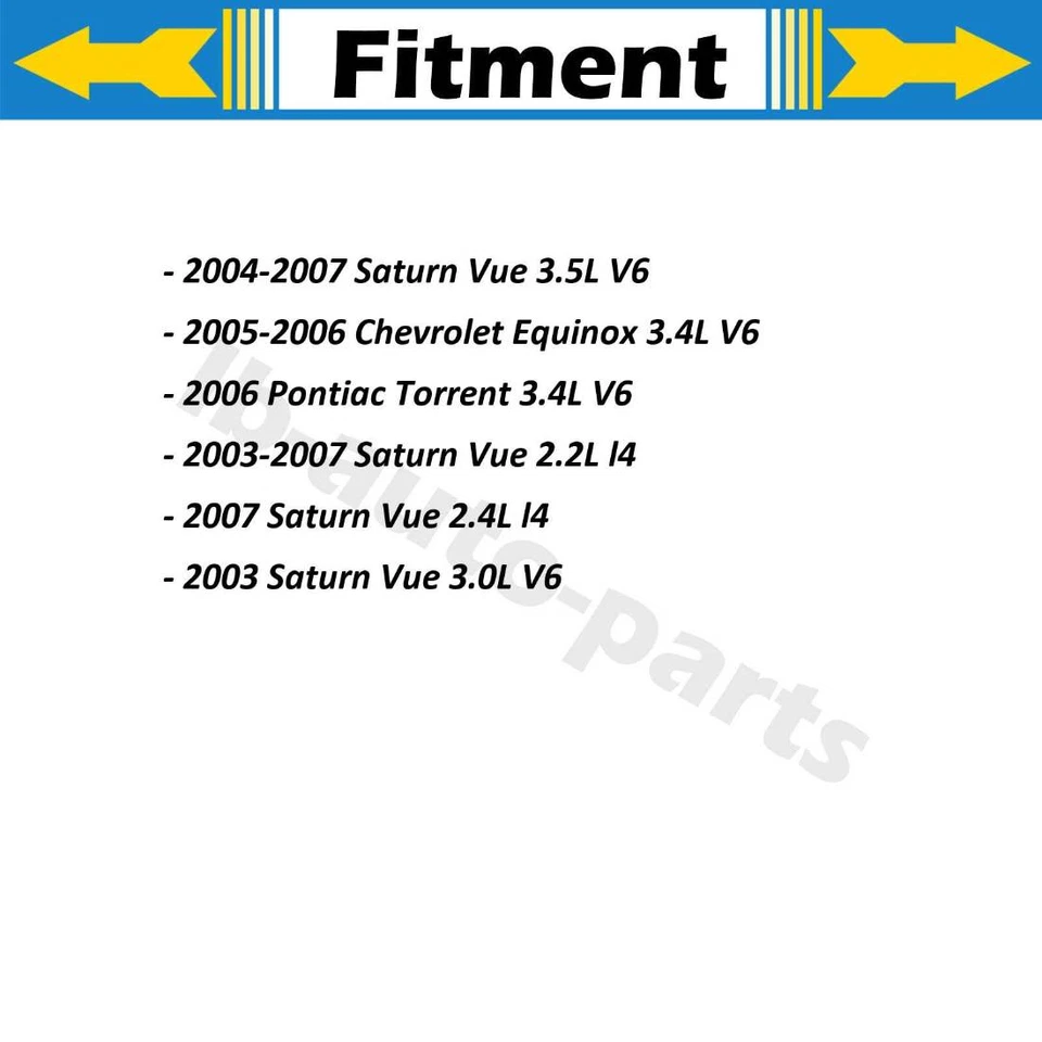 Linha de mangueira de freio dianteiro 2 peças para 2004-2007 Saturn Vue 3,5L - Imagem 2 de 4