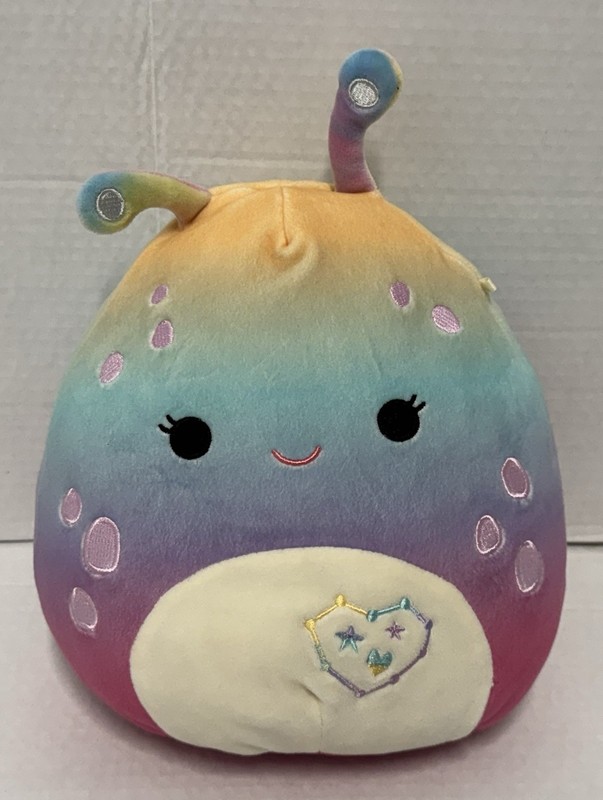 Squishmallows Oliviana Alien 8" Pink Blue Rainbow Colorful Plush Toy 2023 - Used