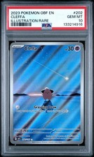 PSA 10 CLEFFA 202/197 | Obsidian Flames Illustration Rare Pokemon Card
