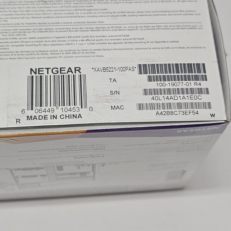 Netgear Powerline 500 Essentials Edition XAVB5221 NEW IN BOX SEALED USA SHIPPING - Image 2 of 2