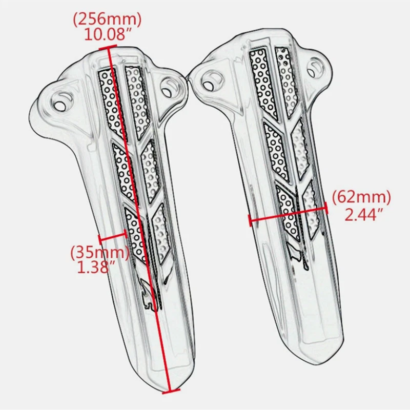 2X Chrome Front Fork Lower Leg Covers Slider For Harley Touring Black - Image 4 of 4