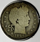 1896-O Barber Quarter Dollar - Free Shipping - (3-20/XOL)