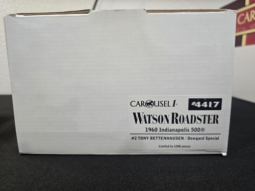 NIB CAROUSEL 1 1960 WATSON ROADSTER #2 TONY BETTENHAUSEN #4417 INDY 500 1/1200! - Picture 10 of 10