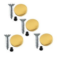 Mirror Screws Caps Fixings Dome Flat Chrome Brass Wall Mount Zinc Screws