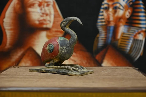 statua ipis antiche antichità egizie Thoth figura dio della saggezza mitologia a.C. - Foto 4 di 9