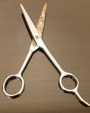 Vintage 7" Stainless Steel Barber Scissors Shears - Made in China