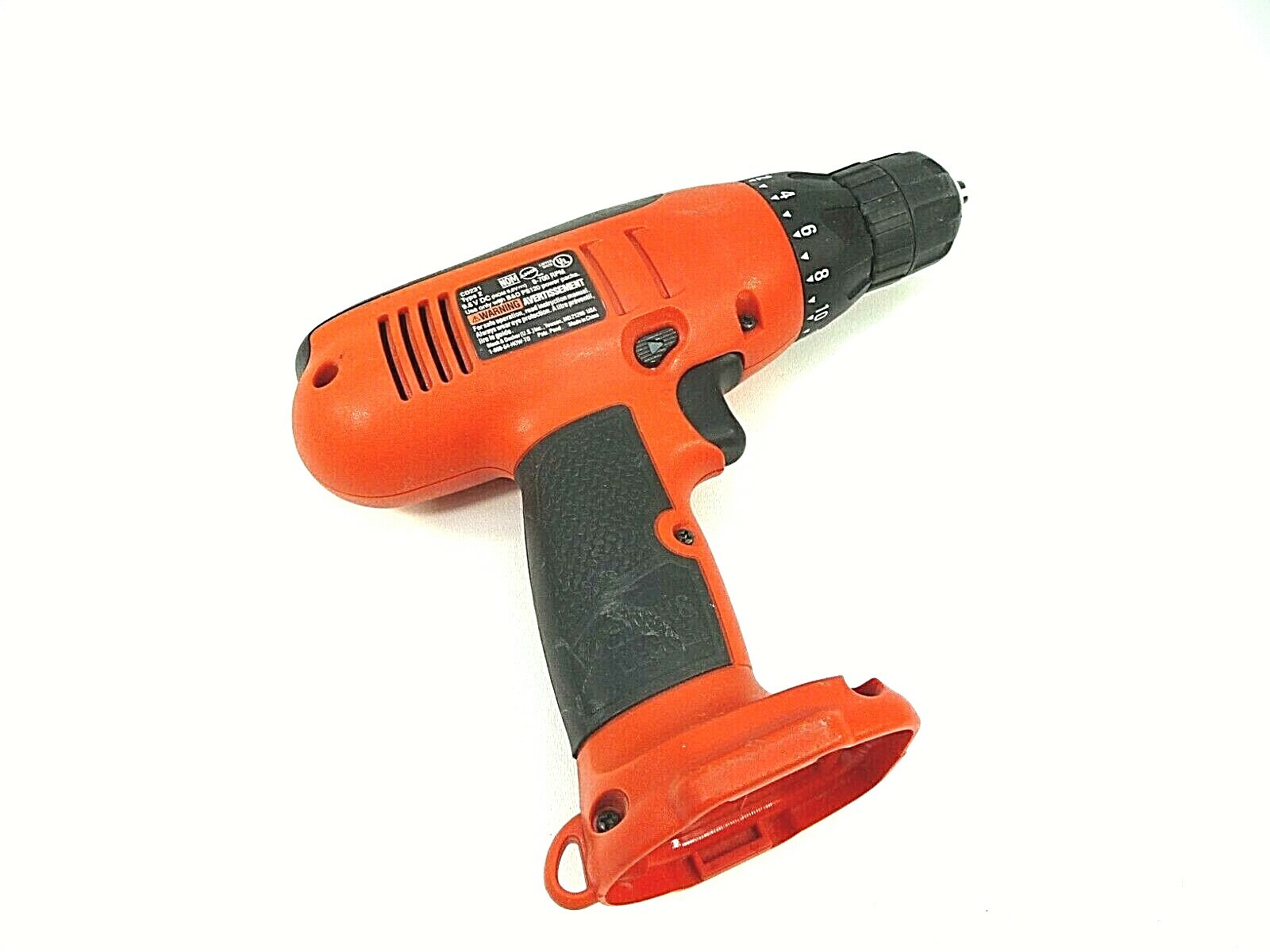 Sold at Auction: Black and Decker Firestorm 9.6 volt cordless drill,  keyless chuck, used, charger has been repaired, tested, works