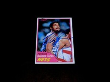 Maurice Lucas 1981 Topps #7 Autographed NJ Nets Card Vintage '80s Auto NBA 