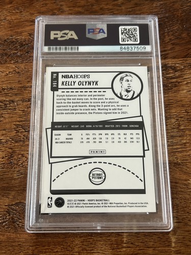 Kelly Olynyk IP Signed NBA Hoops Card Psa Dna Coa Slab Autographed Rockets - Picture 2 of 2
