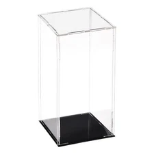 Acrylic Clear Display Case Box Dustproof Protection Showcase 10x10x25cm