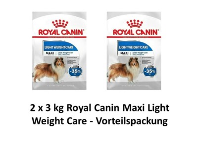 Royal Canin Maxi Light Weight Care | 2 x 3kg Hundefutter Vorteilspack