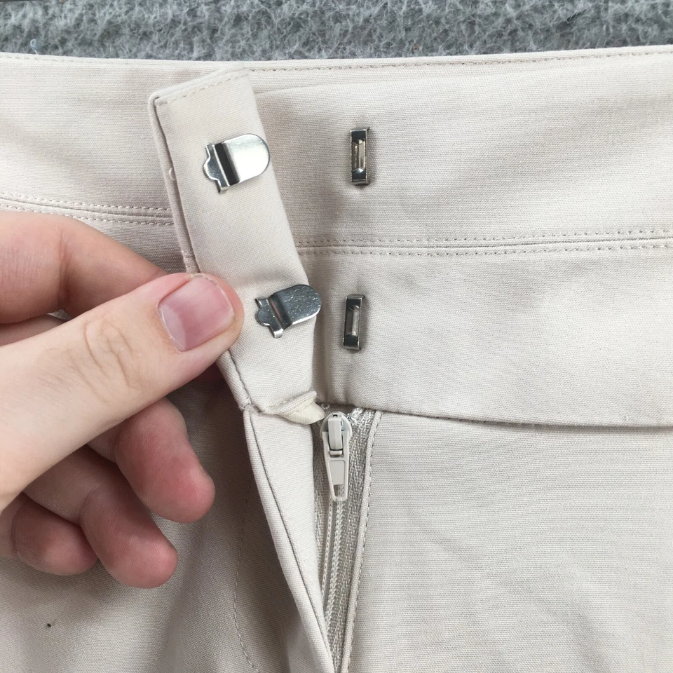 Pantalón de vestir Xoxo Bootcut para mujer 0 (actual 29X32) beige tiro bajo cremallera NUEVO Foto 4 de 4